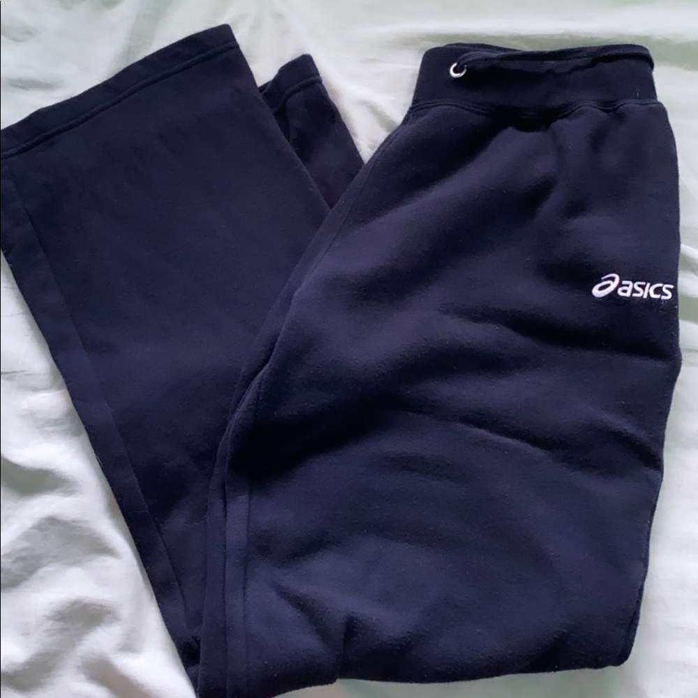 ASICS BLACK SWEATPANTS